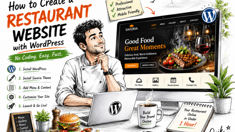 How to Create a Restaurant Website with WordPress Without Coding