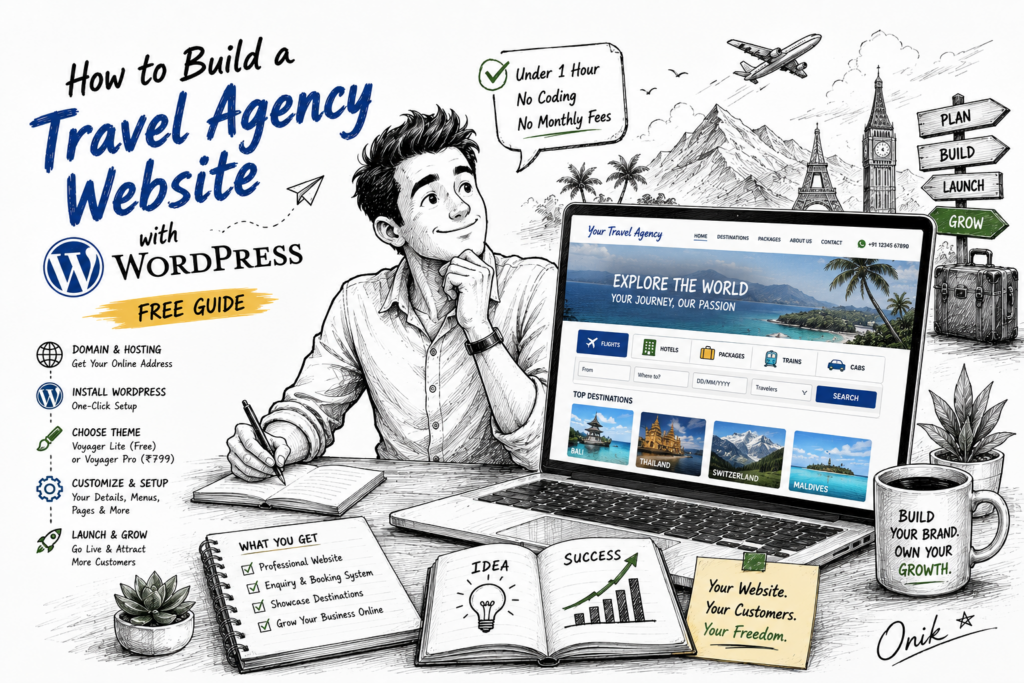 how to build a travel agency website with WordPress