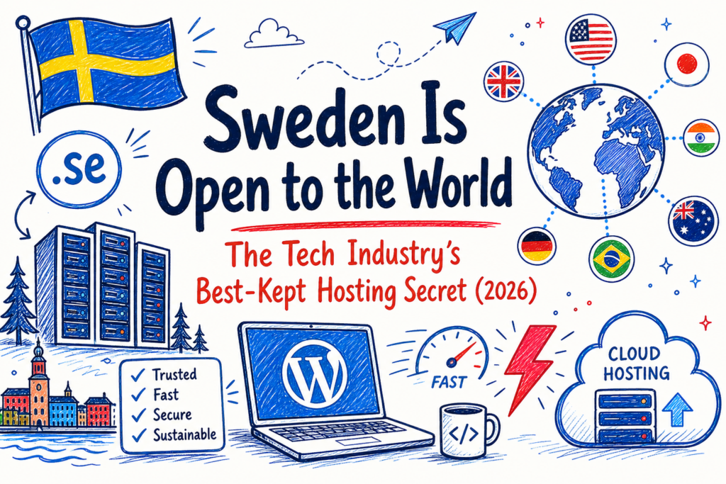 Sweden is open to the world — Swedish web hosting and .se domain guide 2026